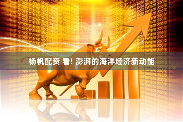 杨帆配资 看! 澎湃的海洋经济新动能